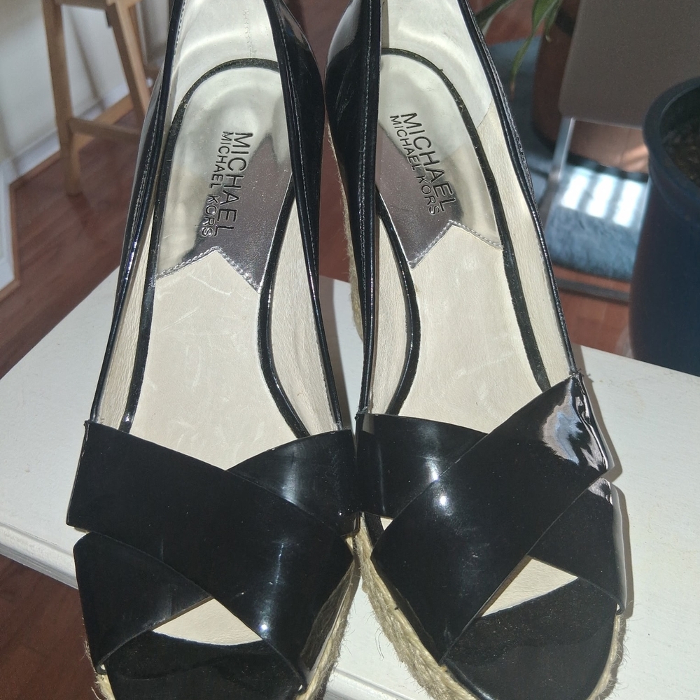 Michael Kors Black Women's Wedge Shoes - Picture 2 of 6